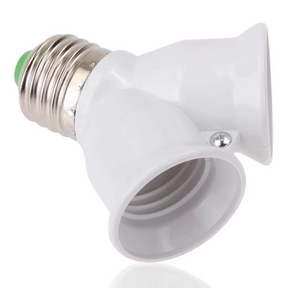 Adaptador Soquete E27 para 2 Lâmpadas LED E27