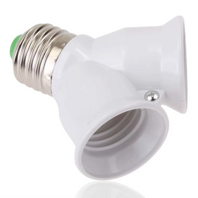 Adaptador Soquete E27 para 2 Lâmpadas LED E27