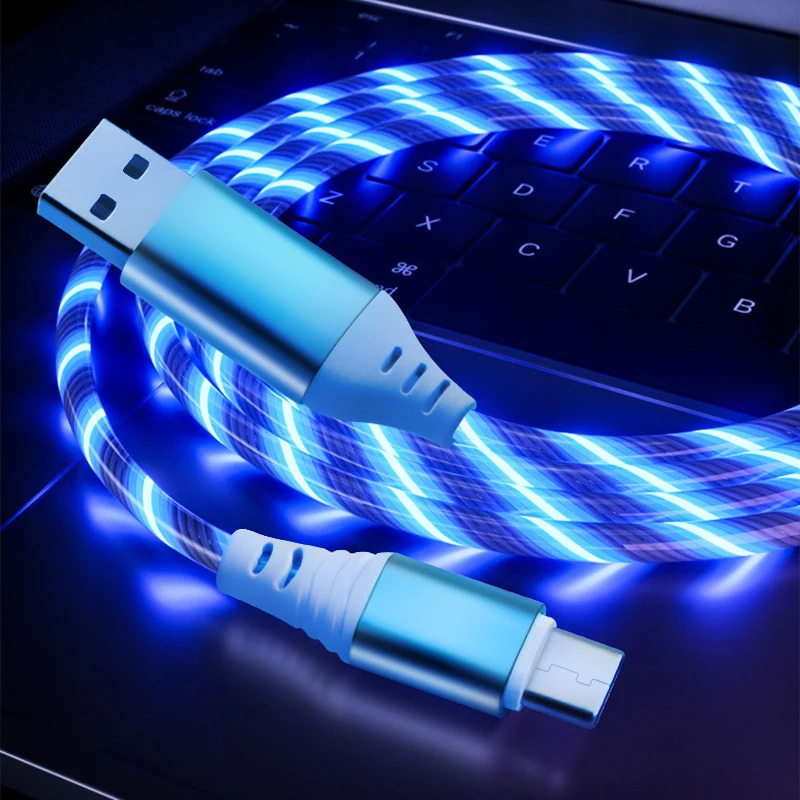 Cabo USB LED Fluorescente de Carregamento Rápido Vários Modelos