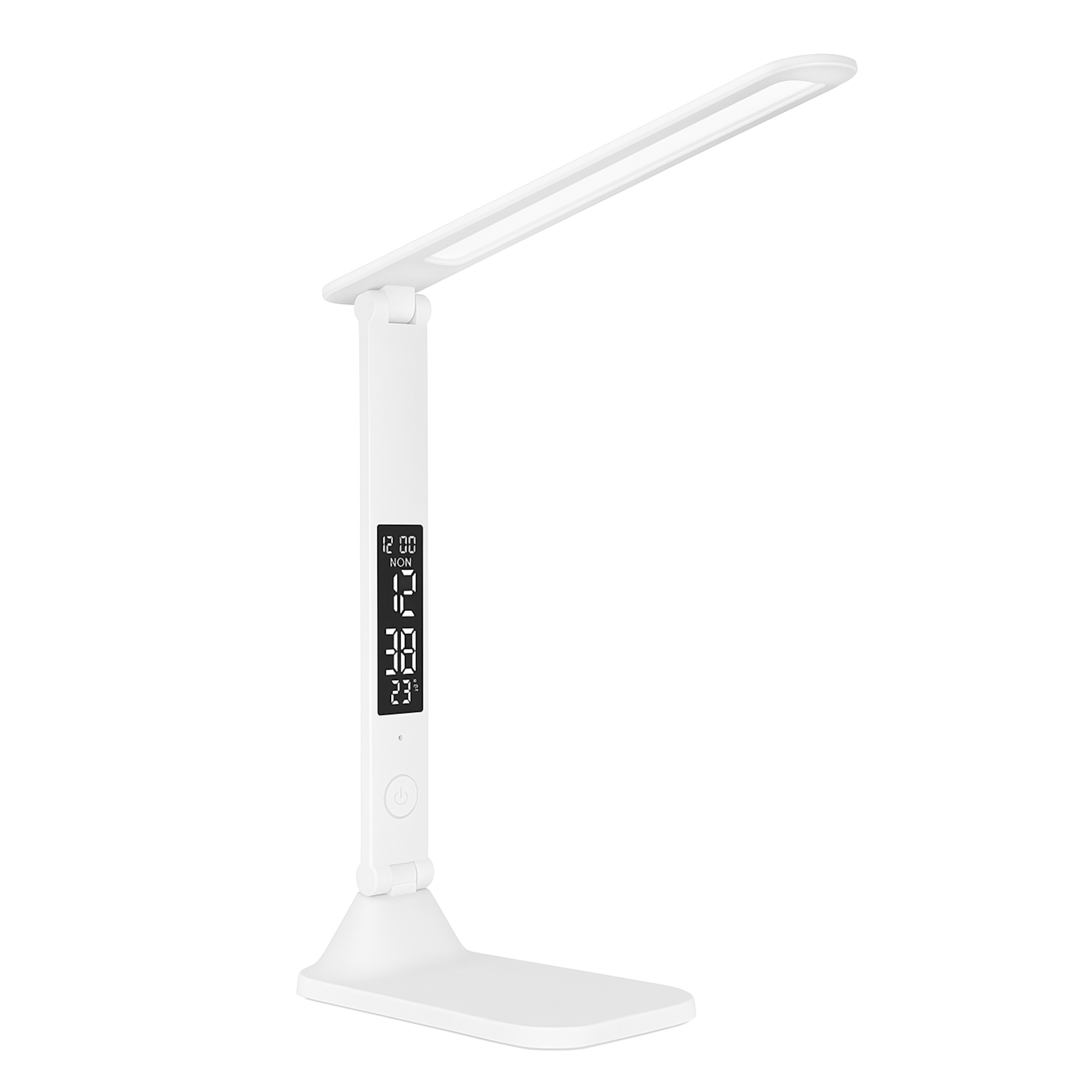 Luminária LED Dobrável Touch USB com Relógio e Termômetro
