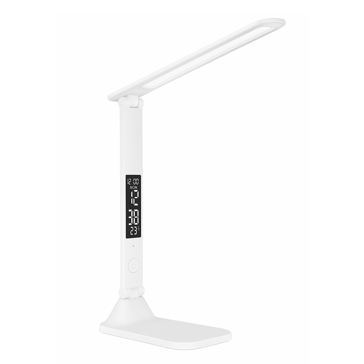 Luminária LED Dobrável Touch USB com Relógio e Termômetro