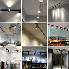 1 Unidade Spot LED para Trilho 220V COB 12W a 40W - PRETO