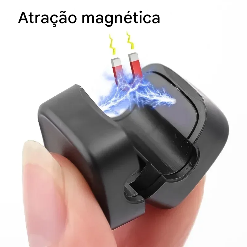 Organizador de Cabos com Clipe Magnético para Mesa e Escritório