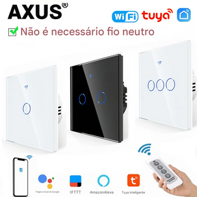 Interruptor de Luz Inteligente Axus UE Wi-Fi Touch