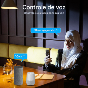 Kit 1-10 Spots de Luz LED Inteligente 10W RGB com Controle por App e Bluetoot