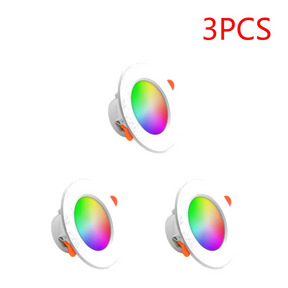 Kit 1-10 Spots de Luz LED Inteligente 10W RGB com Controle por App e Bluetoot