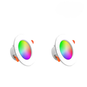 Kit 1-10 Spots de Luz LED Inteligente 10W RGB com Controle por App e Bluetoot
