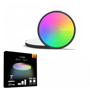 Luminária LED Plafon Inteligente Tuya Wi-Fi 24W 220V RGB com Controle por App Alex