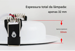 Spot LED Embutido Redondo 7W a 18W AC220V 240V