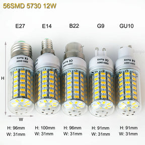 Lâmpada LED Tipo Milho 7W a 15W Super Brilhante