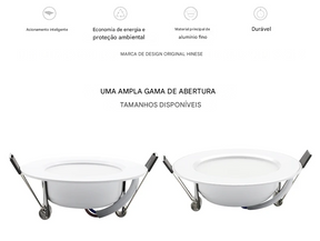 Kit com 10 Spots LED Redondo 220V Embutido