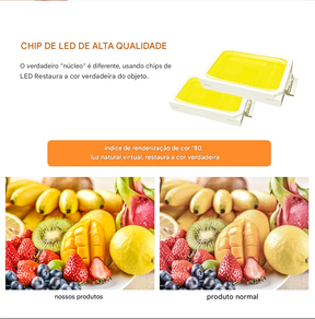 Kit com 10 Spots LED Redondo 220V Embutido