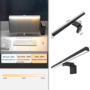 Luz de Tela Suspensa USB com Ajuste de Brilho Contínuo para Monitor