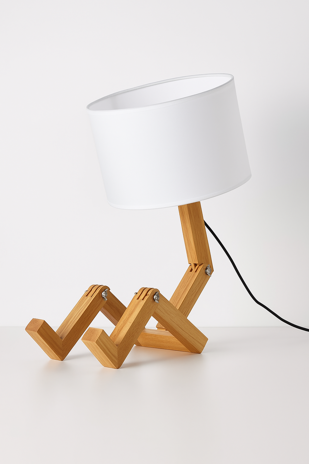 Luminária de Mesa Criativa Luxuosa de Madeira Para Decoração Moderna