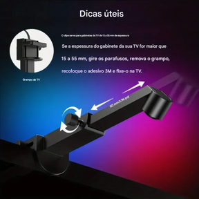 Fita de LED Imersiva e Dimensional para TV com Sensor de Captura de Cor e Sincronização de Música