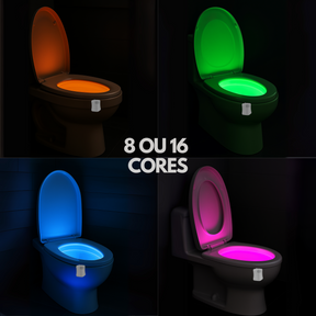 Luz para Banheiro LED com Sensor de Movimento RGB 8 Cores