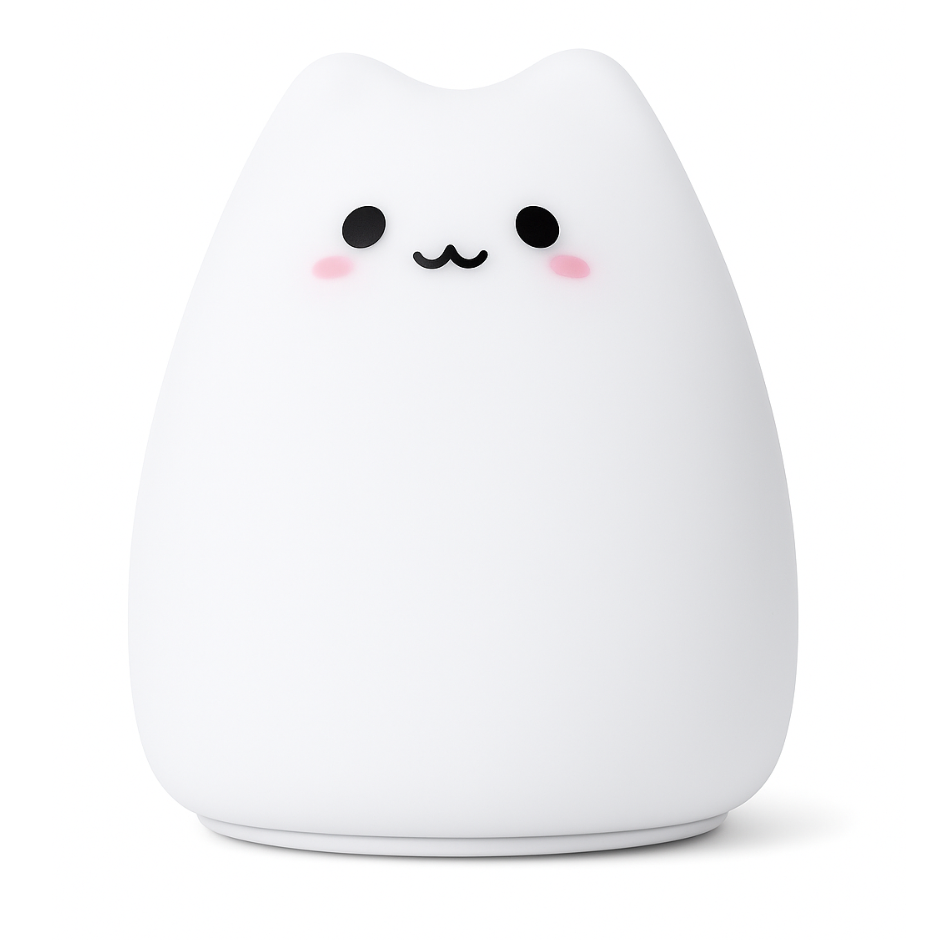 Luminária de Silicone Touch LED Gatinho para Bebês e Crianças - A