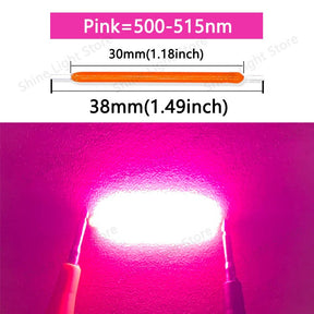 Kit de 10 a 1200 LEDs Filamento COB 3V 38mm para Decoração