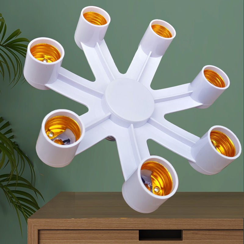 Transforme uma única lâmpada em sete com o Adaptador Soquete E27 - Otimize sua iluminação LED!