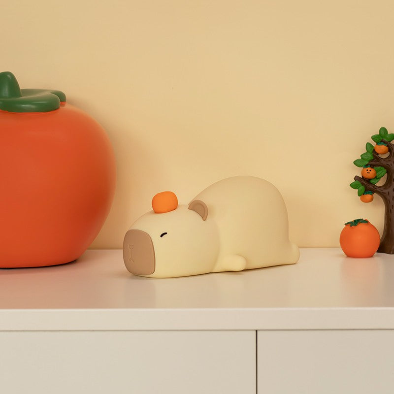 Luminária Capivara de Silicone com Bateria Recarregável USB