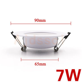 Spot LED Embutido Regulável 5W a 15W Luz AC110V 220V - Branco Quente 3000k