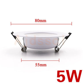 Spot LED Embutido Regulável 5W a 15W Luz AC110V 220V - Branco Quente 3000k