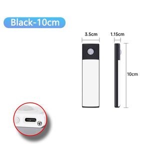 Luminária LED Sem Fio Bateria com 4 Semanas de Duração Recarregável com Sensor de Movimento Ultrafina