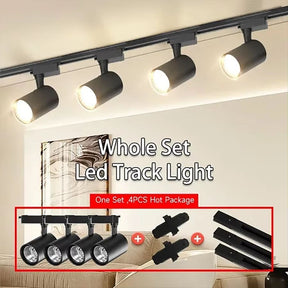 1 Unidade Spot LED para Trilho 220V COB 12W a 40W - PRETO
