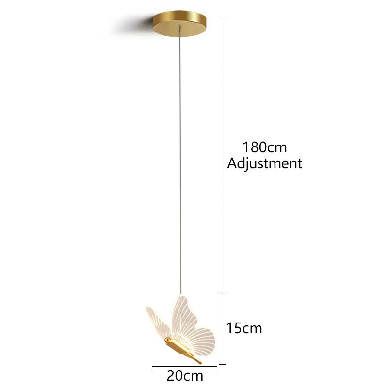 Luminária LED Pendentes de Borboleta Super Sofisticado e Moderno
