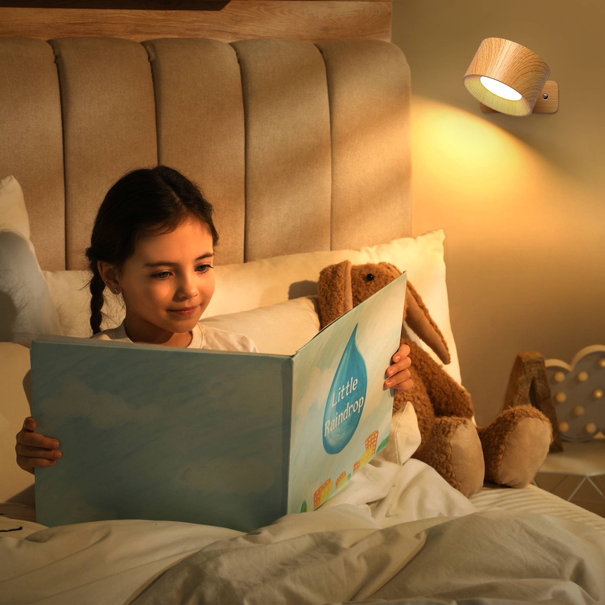 Arandelas LED com 3 níveis de brilho e Luz que Protege os Olhos