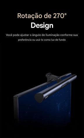 Luminária LED Magnética USB para Computador e Notebook com Luz Protetora Ocular
