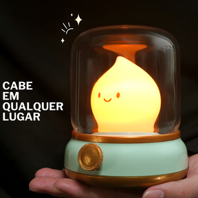 Luminária Foguinho com Luz Suave e Bateria Recarregável